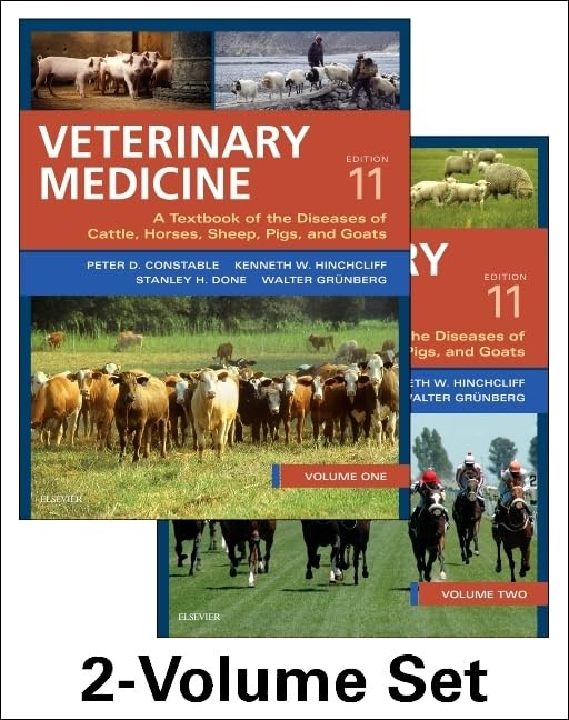 Veterinary Medicine: A Textbook of the Diseases of Cattle, Horses, Sheep, Pigs, and Goats, [2-volume set], 11th Edition